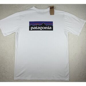 NWT‎ Patagonia Men's White Short Sleeve T-shirt Size 3XL